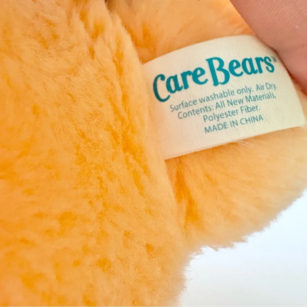 Vintage Care Bear Friend Bear Talking 13” Orange Plush Stuffed Animal TESTED